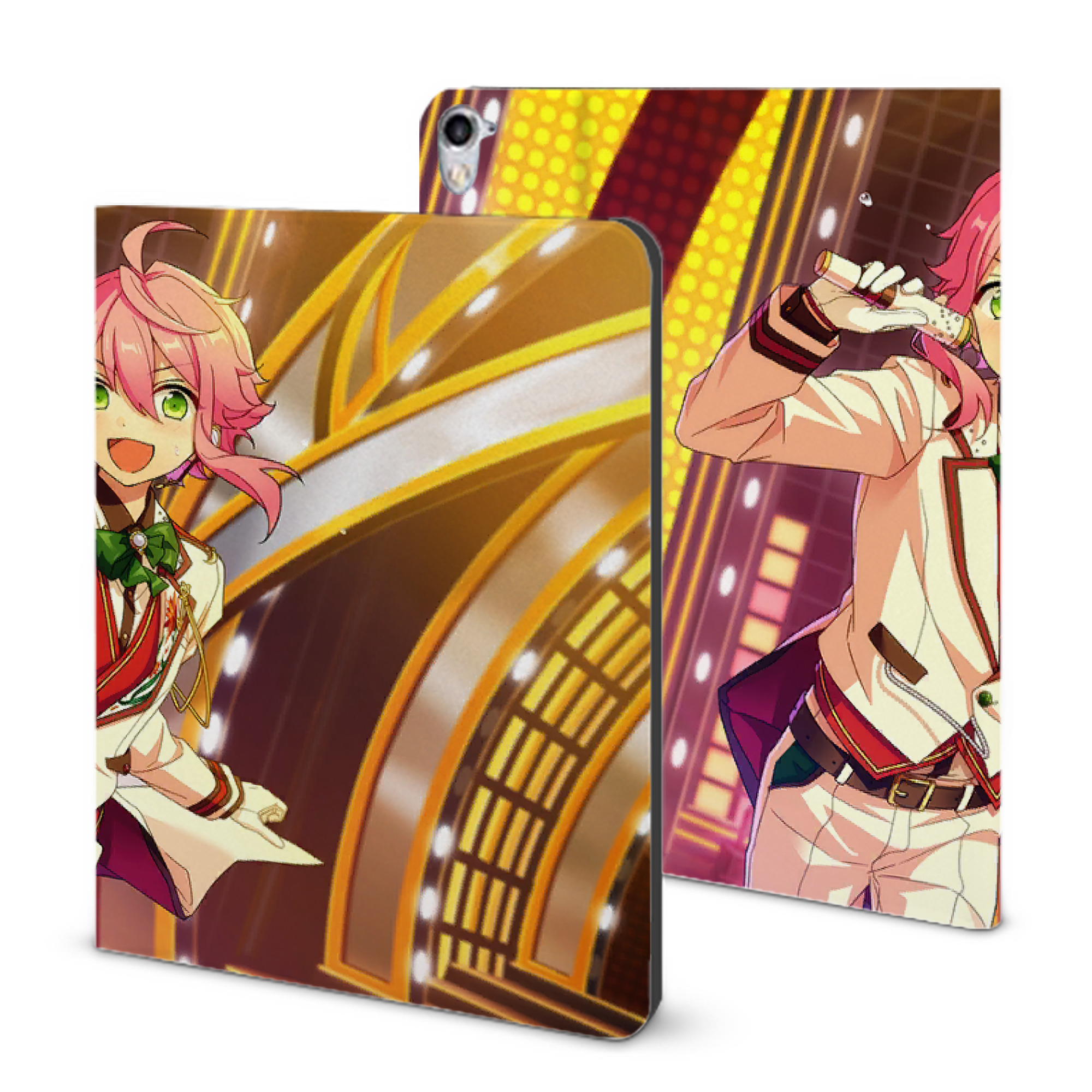 （画像用） あんさんぶるスターズ! Ensemble Stars IPad ケース ブック型 PUレザー TPU 耐衝撃 軽量 薄型 ペン収納なし 全面保護 IPad 各モデル対応